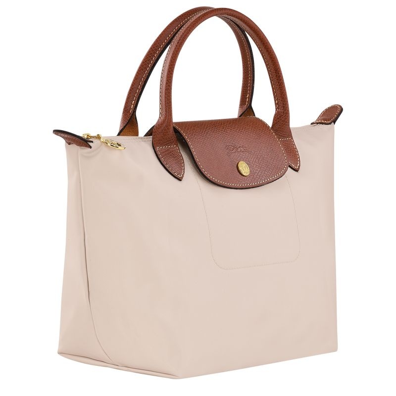 White Longchamp Le Pliage Original S Women's Handbag | 0697-WLZMS