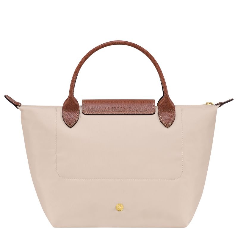 White Longchamp Le Pliage Original S Women's Handbag | 0697-WLZMS