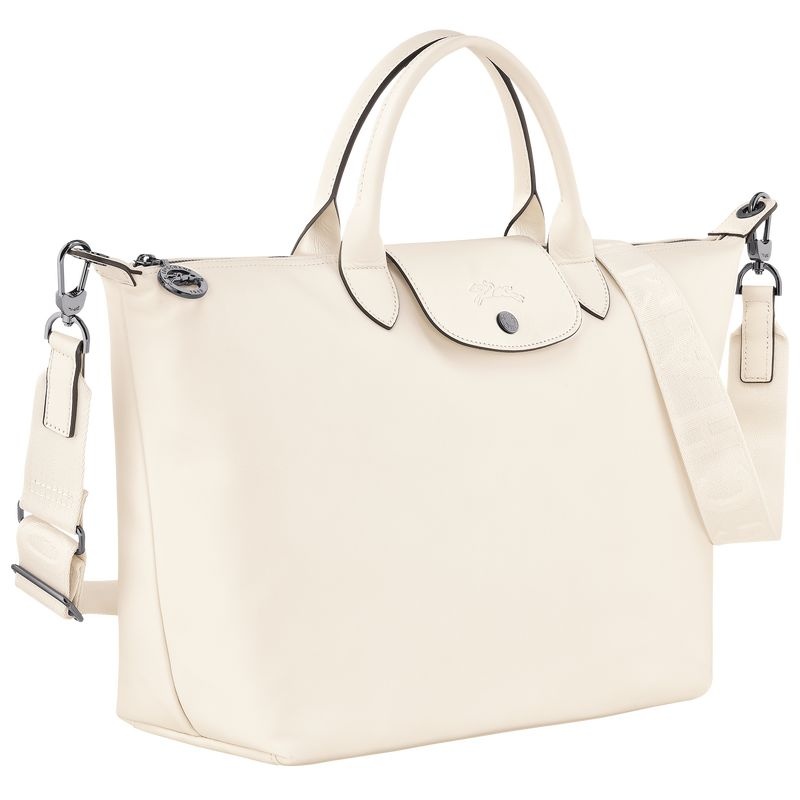 White Longchamp Le Pliage Xtra L Women's Handbag | 2418-AFTYM