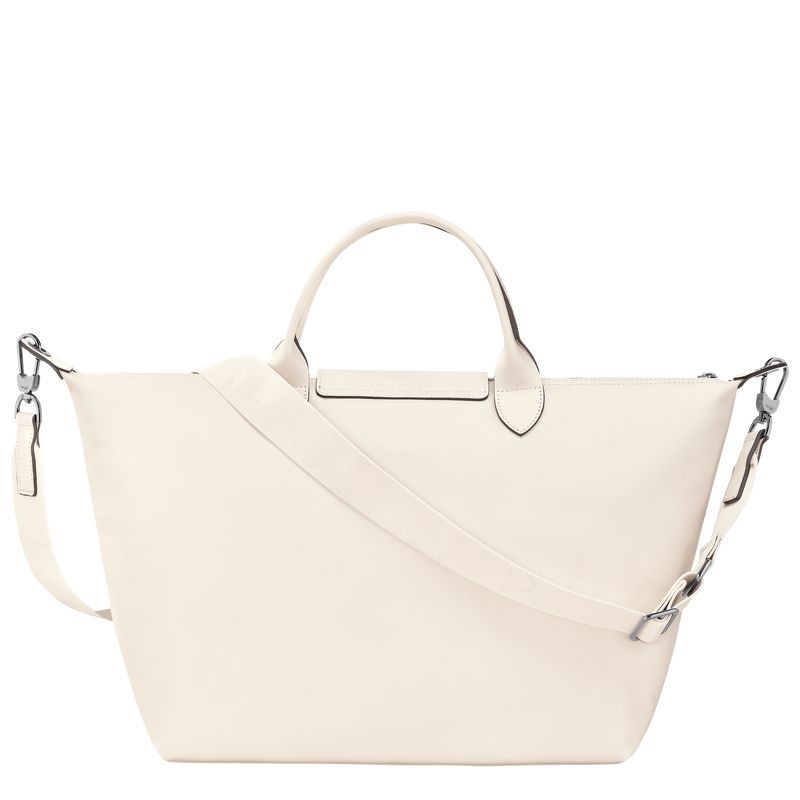 White Longchamp Le Pliage Xtra L Women's Handbag | 2418-AFTYM