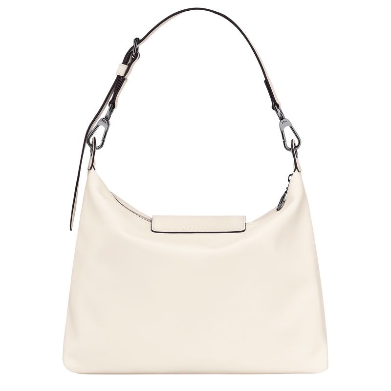 White Longchamp Le Pliage Xtra M Women's Hobo Bag | 9736-TZVUW