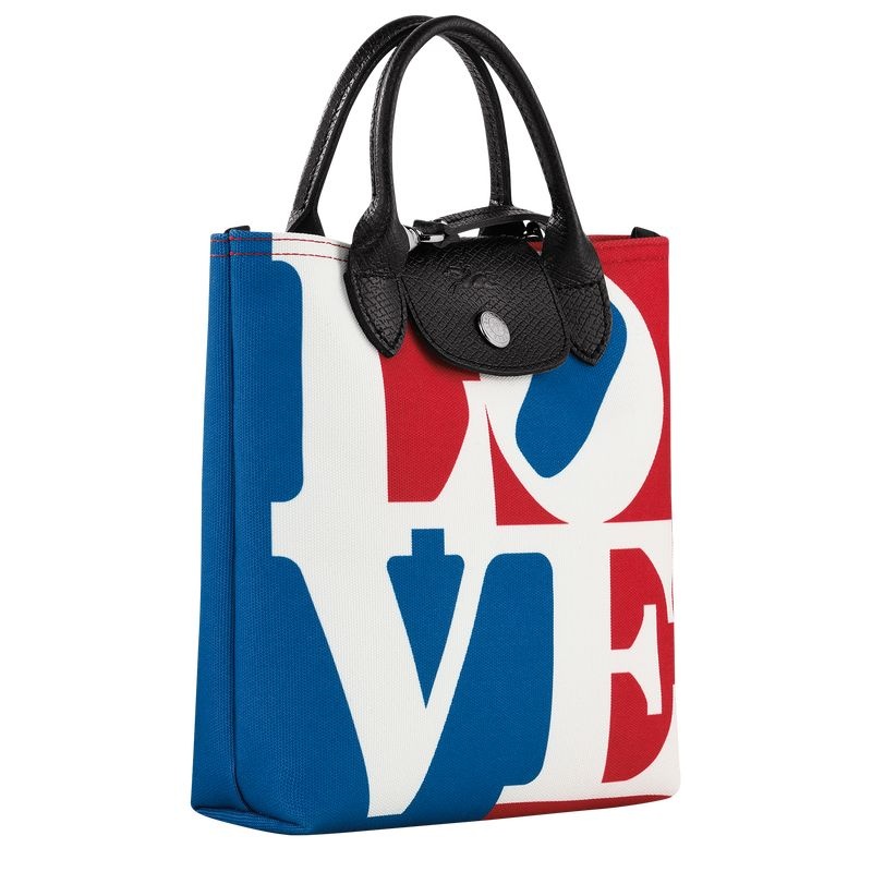 White Longchamp x Robert Indiana XS Women's Crossbody Bags | 7132-HBGTF