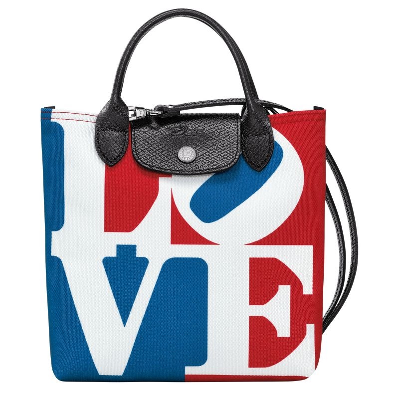 White Longchamp x Robert Indiana XS Women\'s Crossbody Bags | 7132-HBGTF