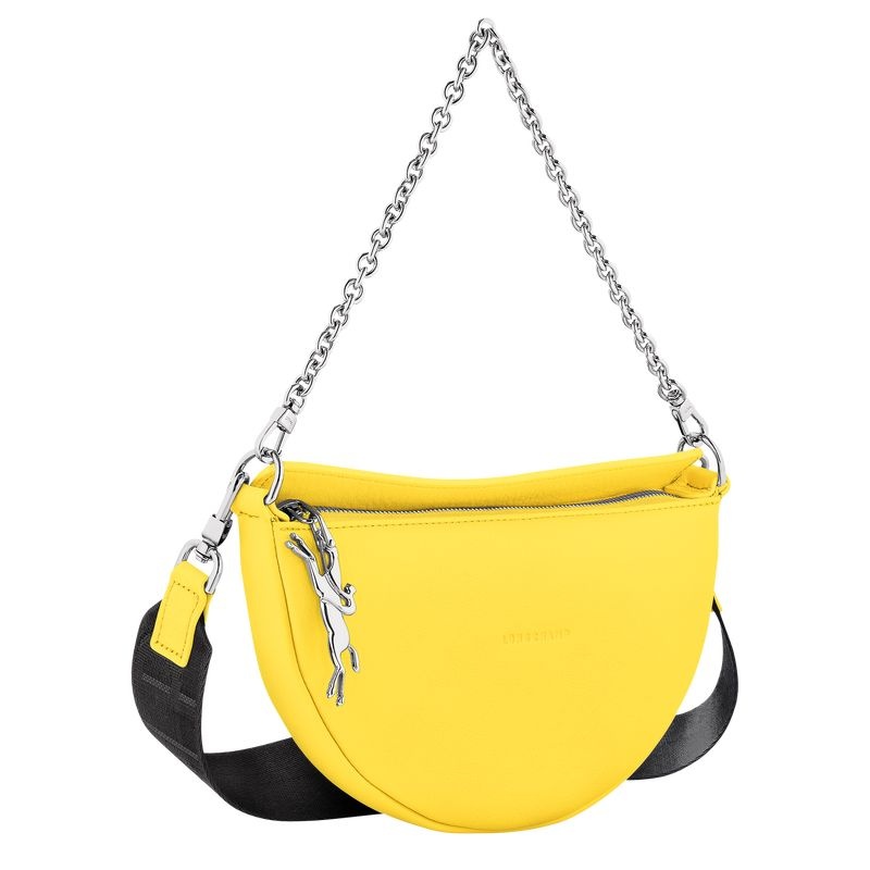 Yellow Longchamp Smile S Women's Shoulder Bags | 9853-WJMPI