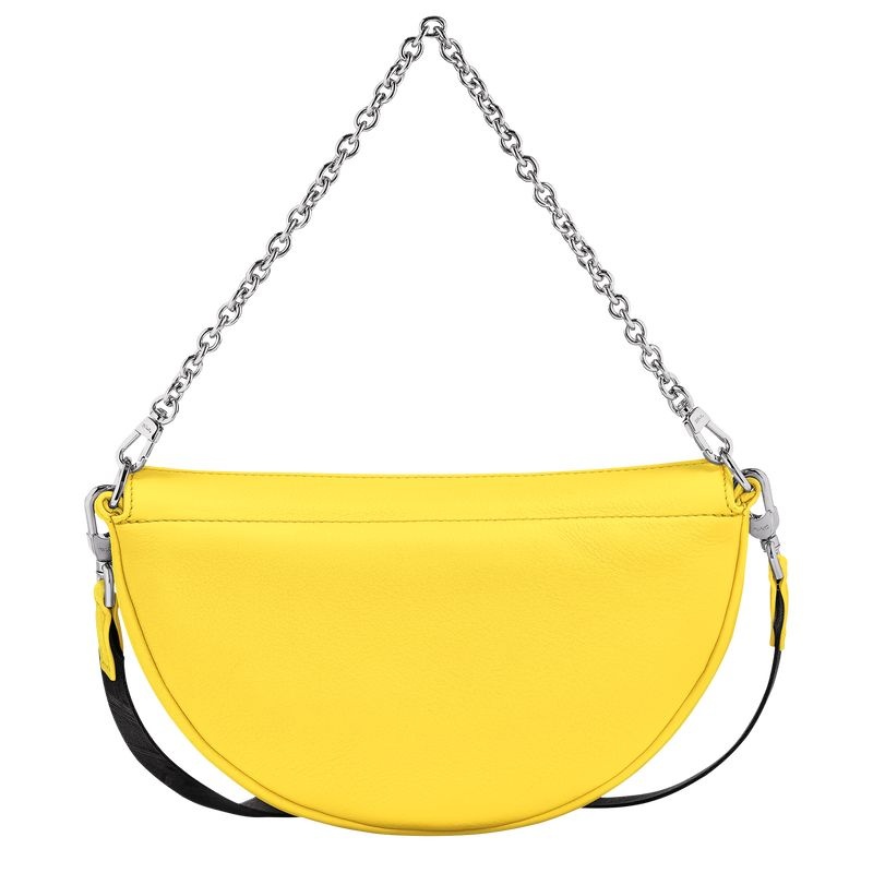 Yellow Longchamp Smile S Women's Shoulder Bags | 9853-WJMPI