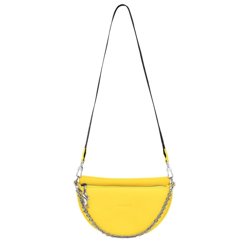 Yellow Longchamp Smile S Women's Shoulder Bags | 9853-WJMPI