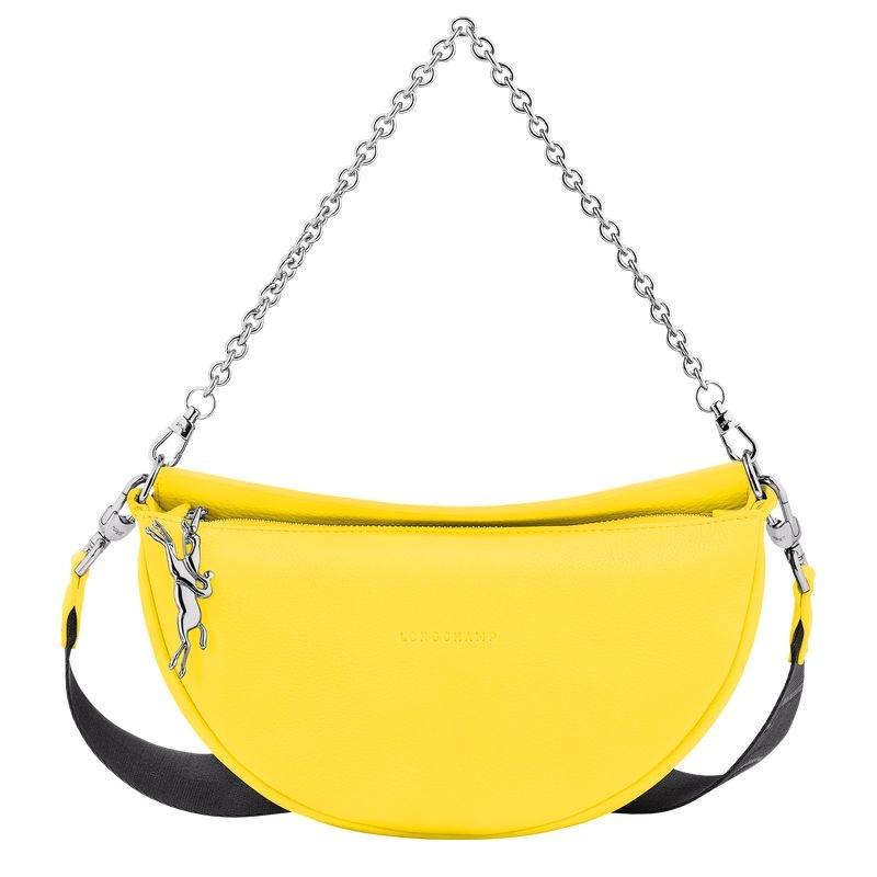 Yellow Longchamp Smile S Women\'s Shoulder Bags | 9853-WJMPI